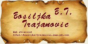 Bosiljka Trajanović vizit kartica